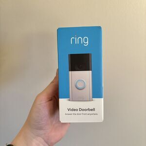 Ring Video Doorbell (2nd Generation) 1080p HD WiFi - Satin Nickel - Brand New